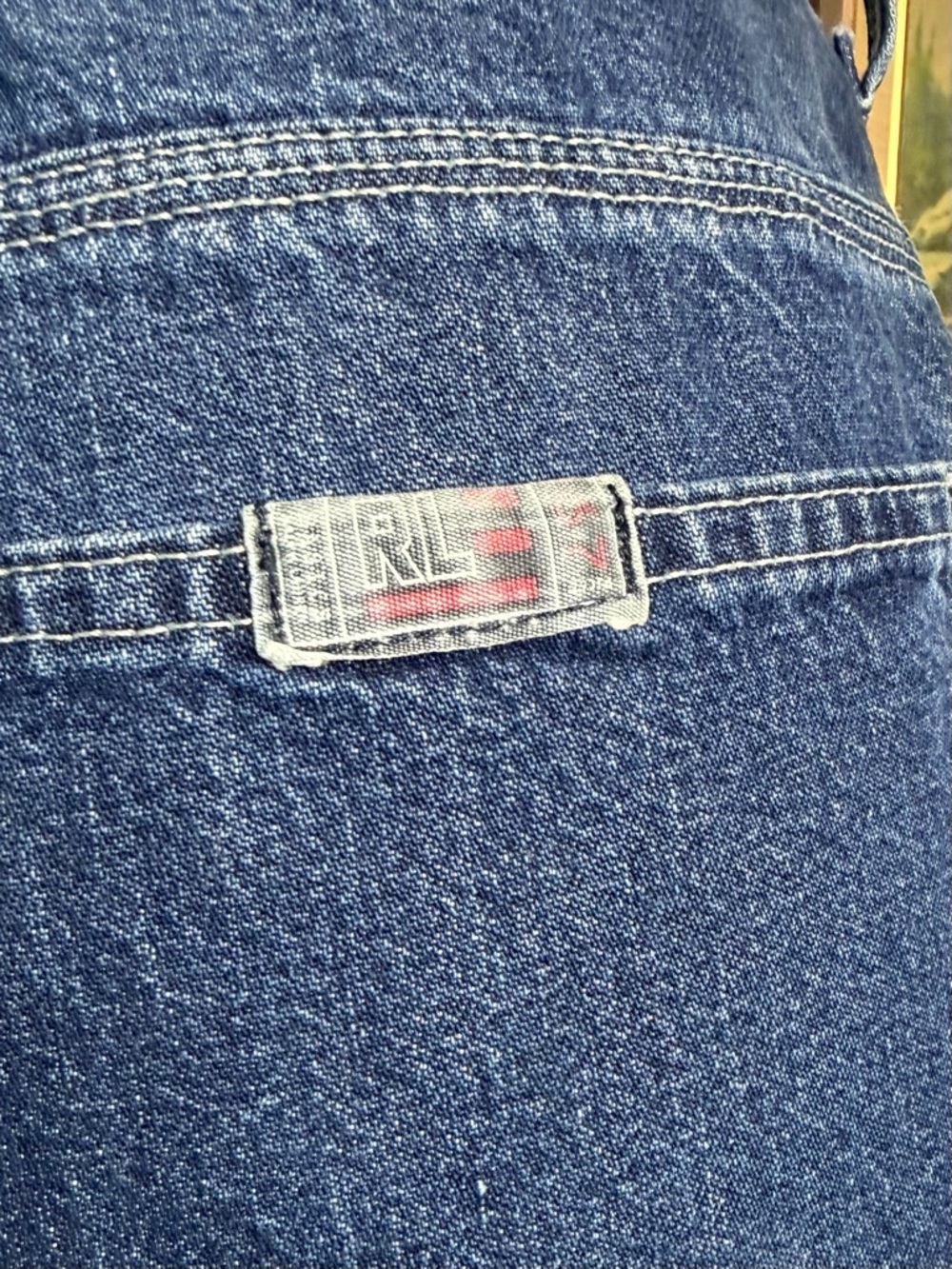 Y2K Ralph Lauren Polo Denim Carpenter Jorts  32 Waist - Picture 10 of 11